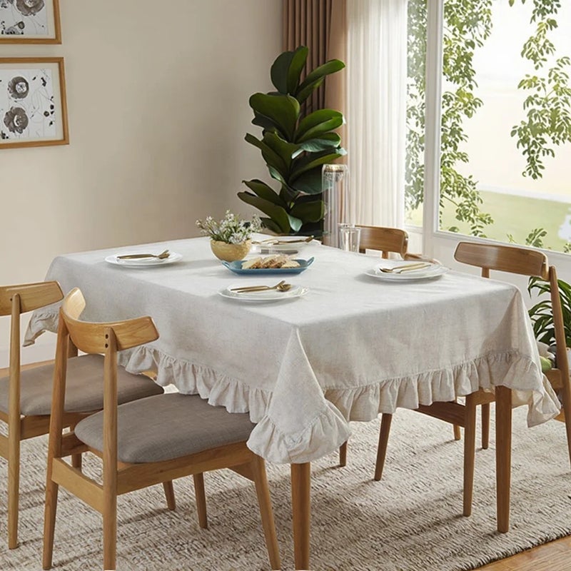 Bluejw Elegant Luxurious French Style Tablecloth Comfortable Multi-Color Pleated Fabric for Home Modern Wedding Holiday Decor - Image 3